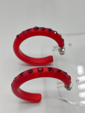 Orecchini brilliant rosso