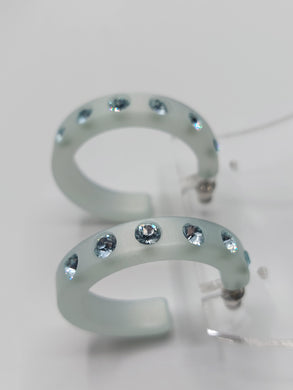 Orecchini brilliant acqua marina