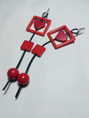 Orecchini rosso di sera