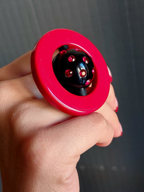 Anello satur rosso brilliant