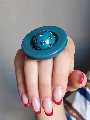 Anello verde ottanio brilliant