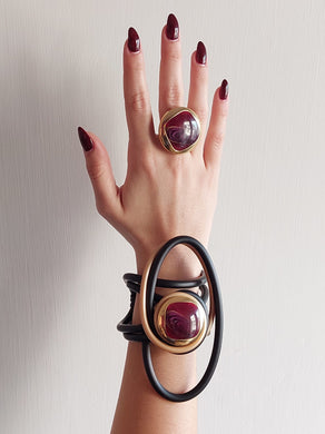 Parure nebula  bordeaux